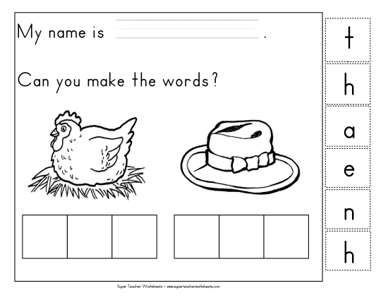 Build-a-Word - Build-a-Word: Hen & Hat