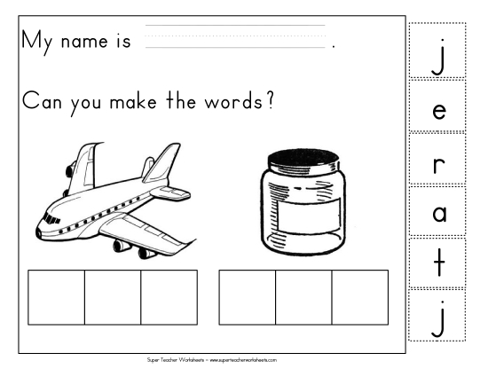 Build-a-Word - Build-a-Word: Jet & Jar