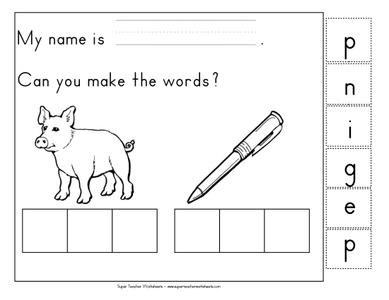 Build-a-Word - Build-a-Word: Pig & Pen Build-a-Word - Build-a-Word: Pig & Pen