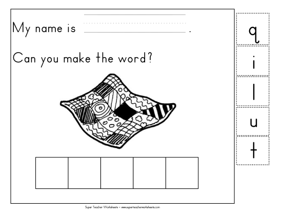 Build-a-Word - Build-a-Word: Quilt