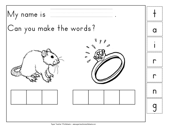 Build-a-Word - Build-a-Word: Rat & Ring