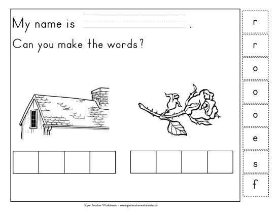Build-a-Word - Build-a-Word: Roof & Rose Build-a-Word - Build-a-Word: Roof & Rose