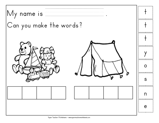 Build-a-Word - Build-a-Word: Toys & Tent