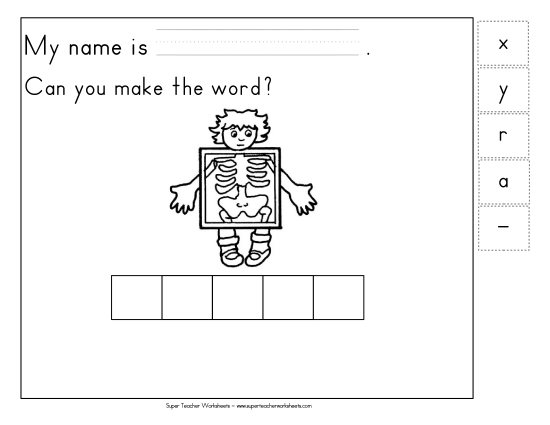 Build-a-Word - Build-a-Word: X-Ray Build-a-Word - Build-a-Word: X-Ray