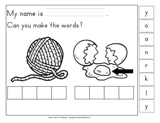 Build-a-Word - Build-a-Word: Yarn and Yolk