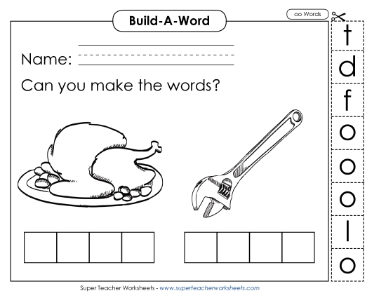 Build Words - Build Words: Food and Tool