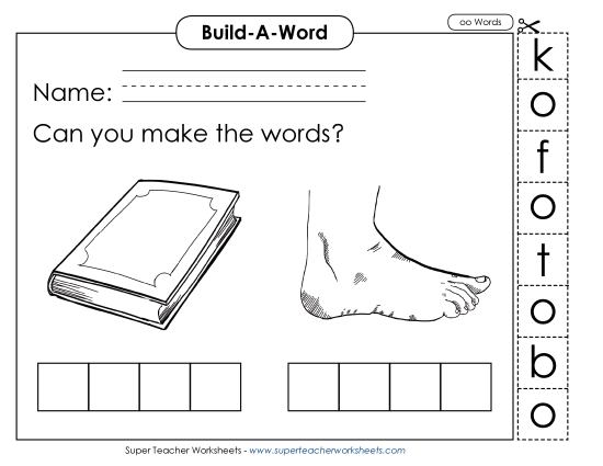 Build Words - Build Words: Foot and Book
