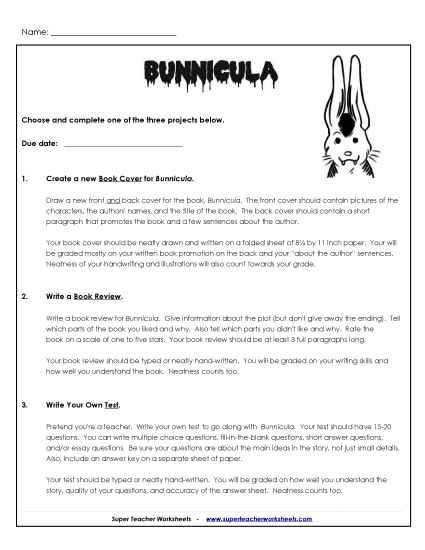 Whole Book - Bunnicula Projects