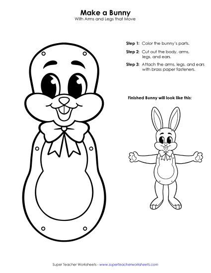Easter Crafts - Bunny Cut-Out Craft Easter Crafts - Bunny Cut-Out Craft