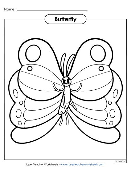 Butterfly Coloring Page Butterfly Coloring Page