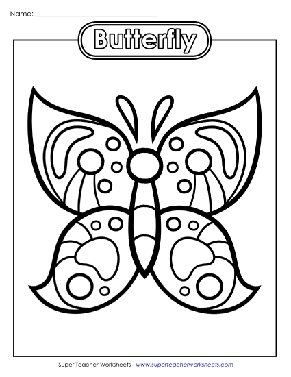 Basic Pictures (For Younger Students) - Butterfly Basic Pictures (For Younger Students) - Butterfly