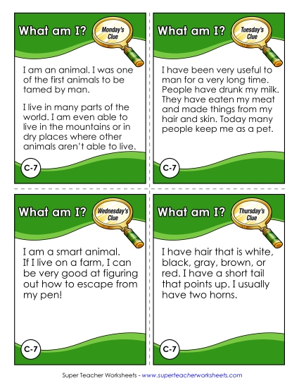 3rd Grade - C7 - Goat