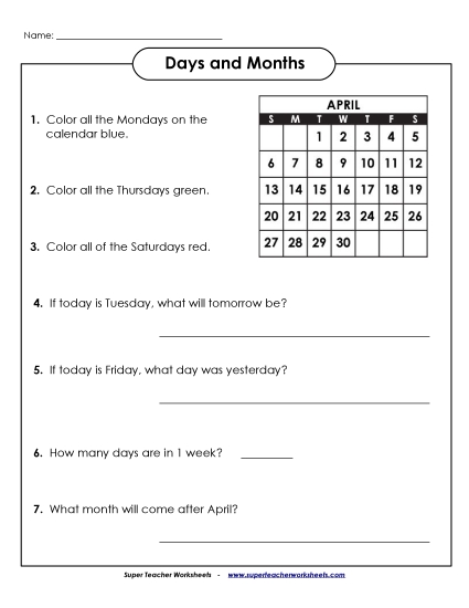 Calendars (Basic) - Calendar Questions (Basic) Calendars (Basic) - Calendar Questions (Basic)
