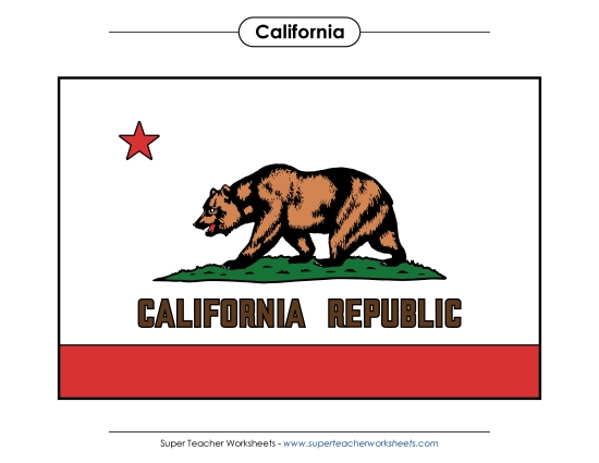 Flags & Seals - California State Flag (Full-Color Version) Flags & Seals - California State Flag (Full-Color Version)