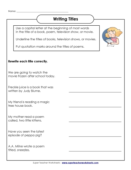 Intermediate Level - Capitalizing Titles Intermediate Level - Capitalizing Titles
