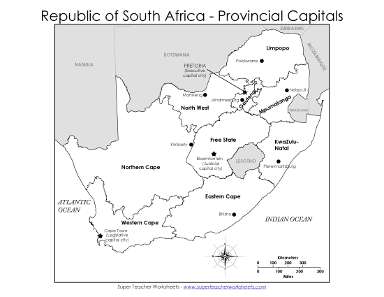 Maps - Capitals - Capitals Map #1