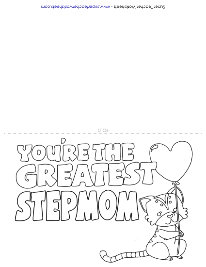 Gifts for Stepmothers - Card: Animal Balloon Gifts for Stepmothers - Card: Animal Balloon