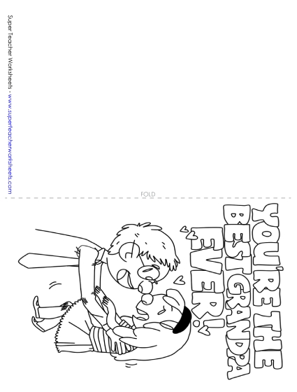 Make Gifts for Grandpas - Card: Best Grandpa