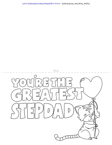 Make Gifts for Step Dads - Card: Greatest Stepdad