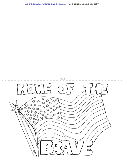 Cards for Veterans and Active Soldiers - Card: Home of the Brave