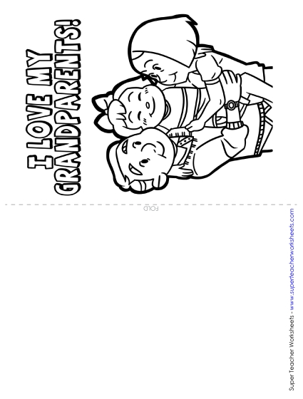 For Both Grandparents - Card: Love My Grandparents (From Girl) For Both Grandparents - Card: Love My Grandparents (From Girl)