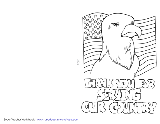 Cards for Veterans and Active Soldiers - Card: Thank You for Serving