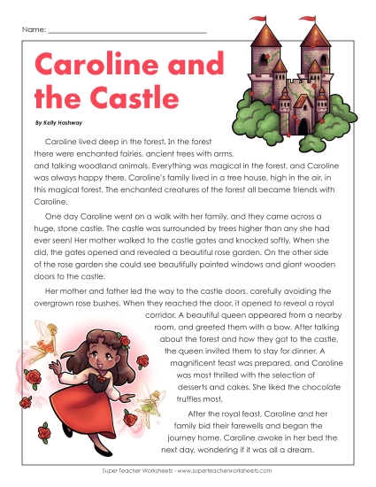 Fiction Stories - Caroline and the Castle (Fantasy)