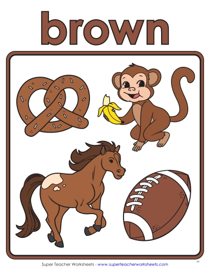 Brown - Cartoon Anchor Chart (Brown) Brown - Cartoon Anchor Chart (Brown)
