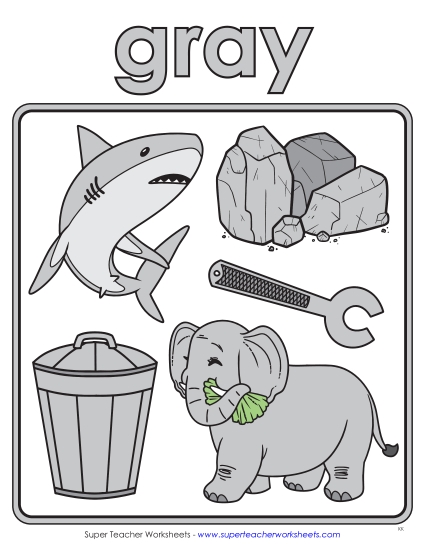 Gray - Cartoon Anchor Chart (Gray) Gray - Cartoon Anchor Chart (Gray)