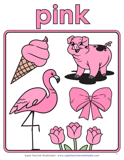 Pink - Cartoon Anchor Chart (Pink) Pink - Cartoon Anchor Chart (Pink)
