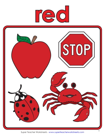 Red - Cartoon Anchor Chart (Red)