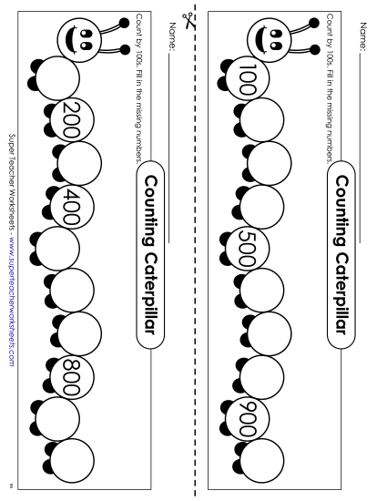 Caterpillar - Count By 100s Caterpillar - Count By 100s