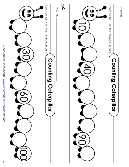 Caterpillar - Count By 10s Caterpillar - Count By 10s