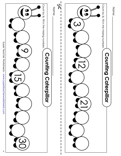 Caterpillar - Count By 3s Caterpillar - Count By 3s