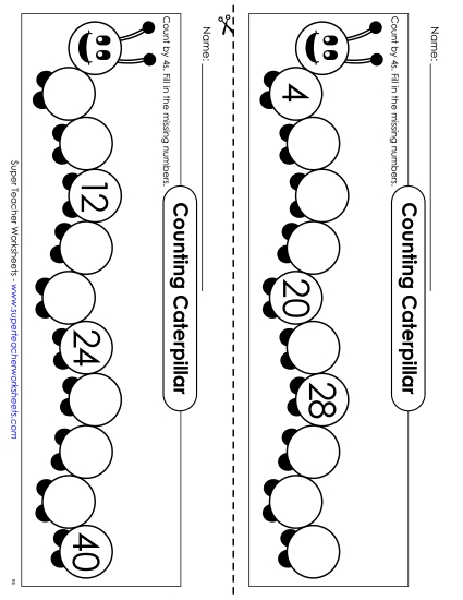 Caterpillar - Count By 4s Caterpillar - Count By 4s