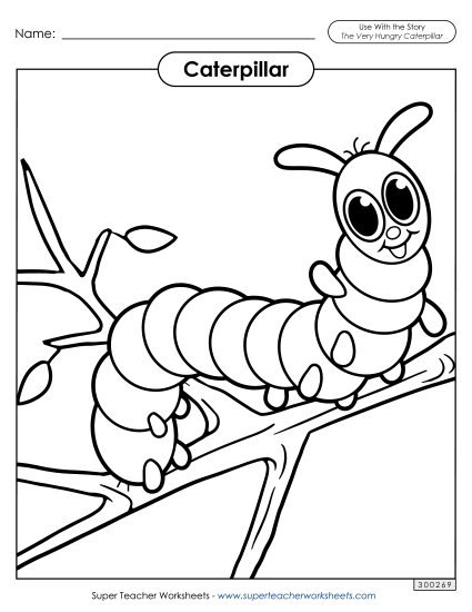 Coloring Pages - Caterpillar