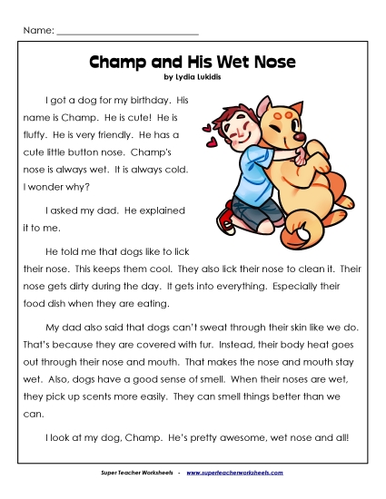Nonfiction - Champ's Wet Nose Nonfiction - Champ's Wet Nose