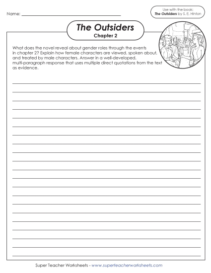 Chapters 1–2 - Chapter 2 Writing Prompt: Gender Roles (Printable PDF Worksheet)