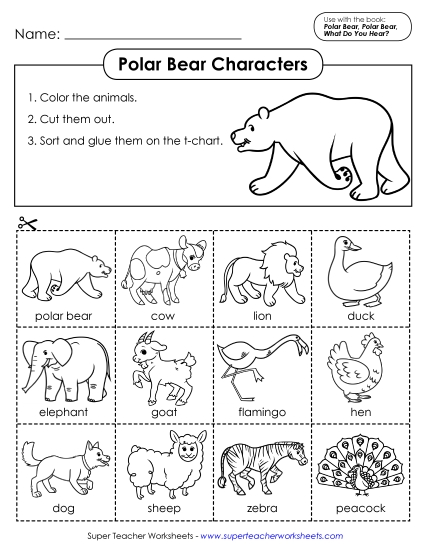 Cut-and-Paste Activities - Character Sort