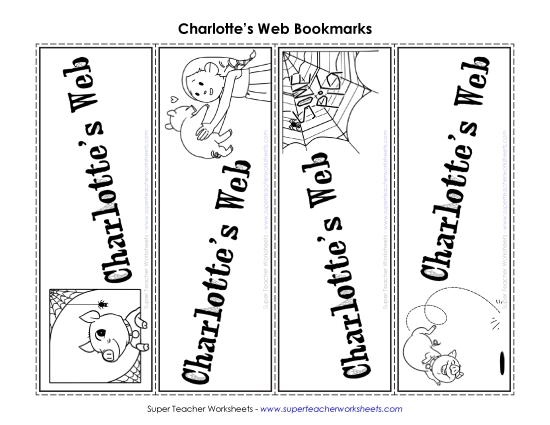 Whole Book - Charlotte's Web Bookmarks Whole Book - Charlotte's Web Bookmarks