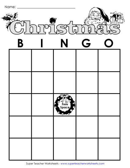 Whole Class Christmas Games - Christmas Bingo Whole Class Christmas Games - Christmas Bingo