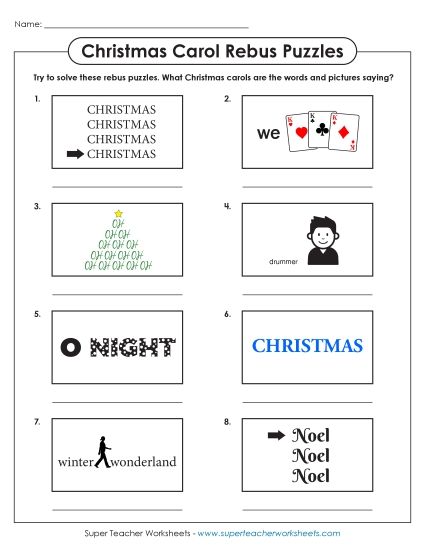 Rebus Puzzles - Christmas Carol Rebus Puzzles Rebus Puzzles - Christmas Carol Rebus Puzzles