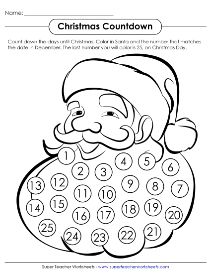 Christmas Countdowns - Christmas Countdown Santa Christmas Countdowns - Christmas Countdown Santa