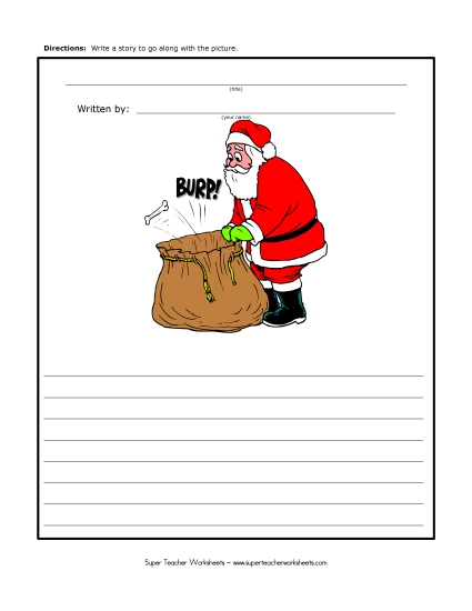 Holiday Story Pictures - Christmas - Surprise in Santa's Bag Holiday Story Pictures - Christmas - Surprise in Santa's Bag