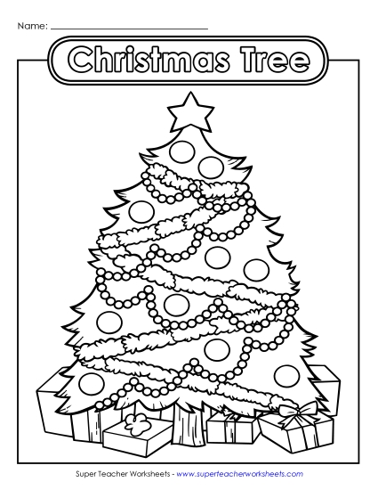 Advanced Pictures (For Older Kids) - Christmas Tree