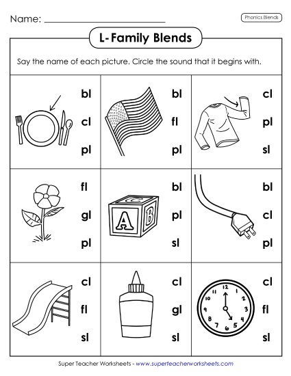 Worksheets - Circle the Sound