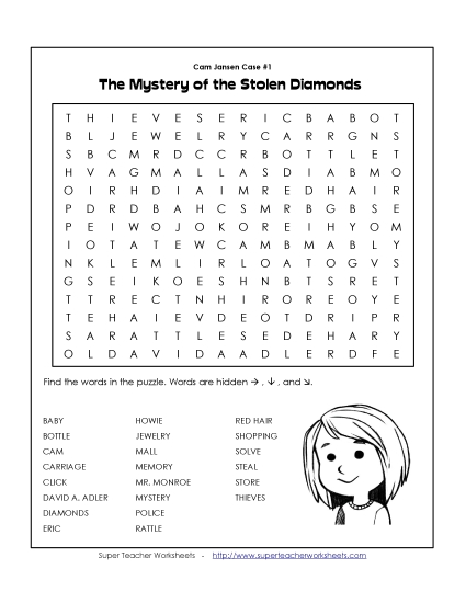 Whole Book - C.J. Diamonds: Word Search
