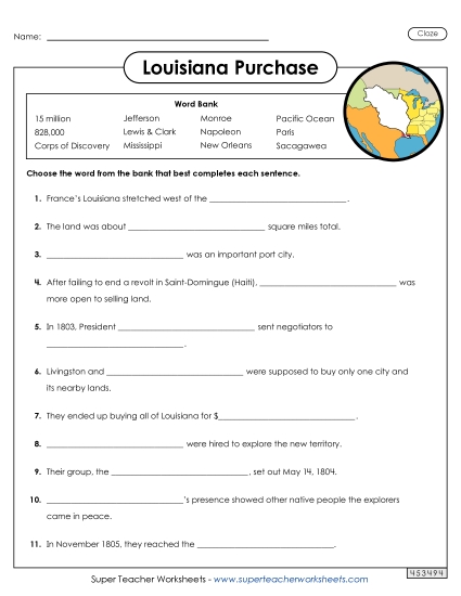 Worksheets - Cloze Activty