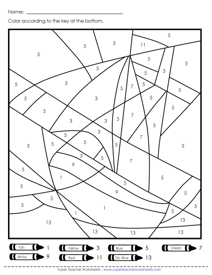 Year-Round - Color-by-Number - Boat or Plane
