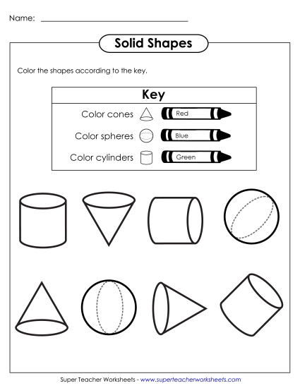 All Solids - Color Solid Shapes